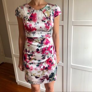 Bebe satin cap-sleeved dress size S